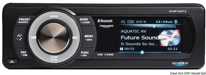 Aquatic AV MP5+ vandtæt marine-medieafspiller AQ-MP-5UBT-S