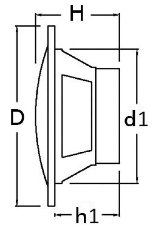 Dual-cone marinehøjttalerpar 3", 2 × 20 W RMS, hvid