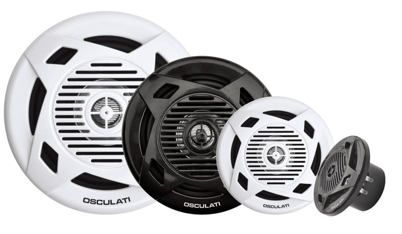 Dobbeltkonus marinehøjttalersæt 6,5″ 2 × 60 W RMS, hvid