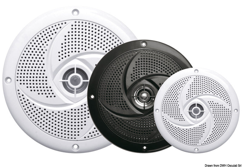 Ultraflade dual-cone stereohøjttalere 4″, sort – par