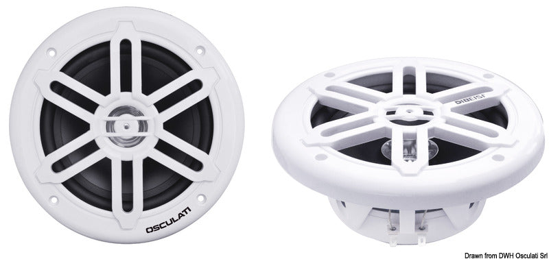 Par dobbelkonus-marinehøjttalere 6,5″ – 2 × 120 W maks. – hvid