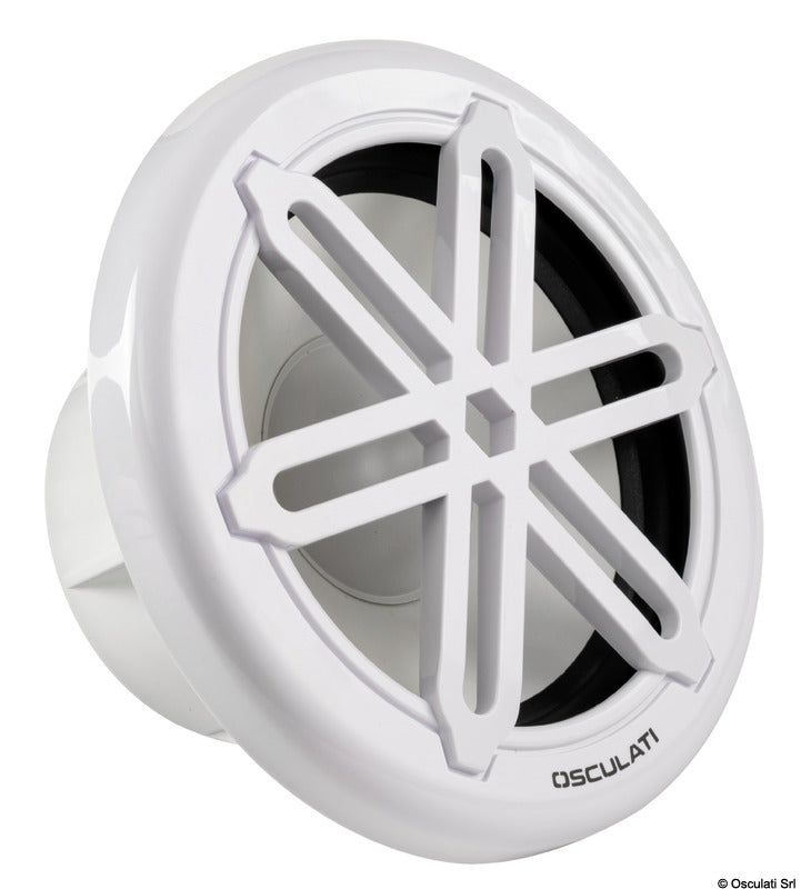 Vandtæt og UV-bestandig marine-subwoofer 8″, hvid
