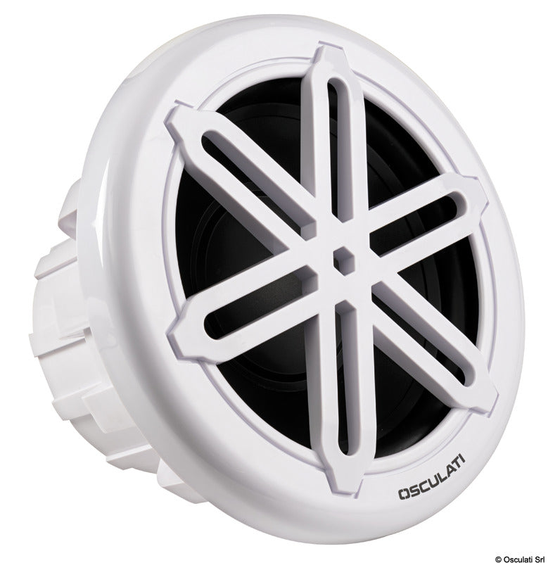 Vandtæt og UV-bestandig marinesubwoofer 10″, hvid