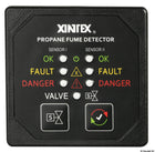 Xintex P2BS propangasdetektor med 2 sensorer og magnetventil