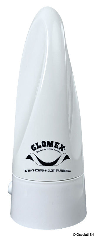 Glomex Mizar AGC omnidirektionel DVB-T2 TV-antenne – hvid