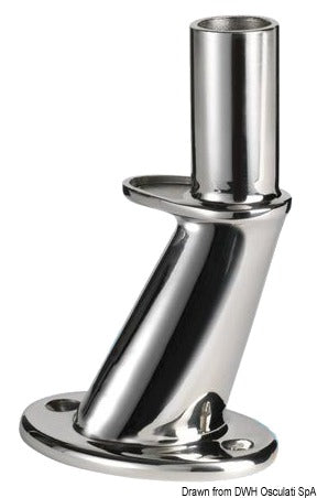 Glomex antennebase AISI316 poleret 126 mm
