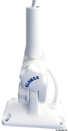 Glomex Glomeasy Line 4-vejs justerbar antennefod med kabelgennemføring RA135FME, hvid nylon