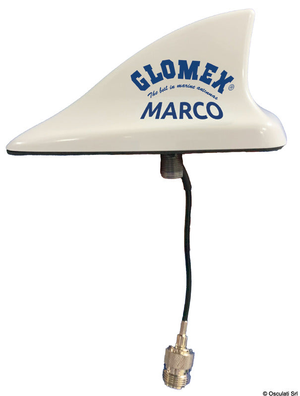 Glomex MAKO VHF antenne 250 mm hvid
