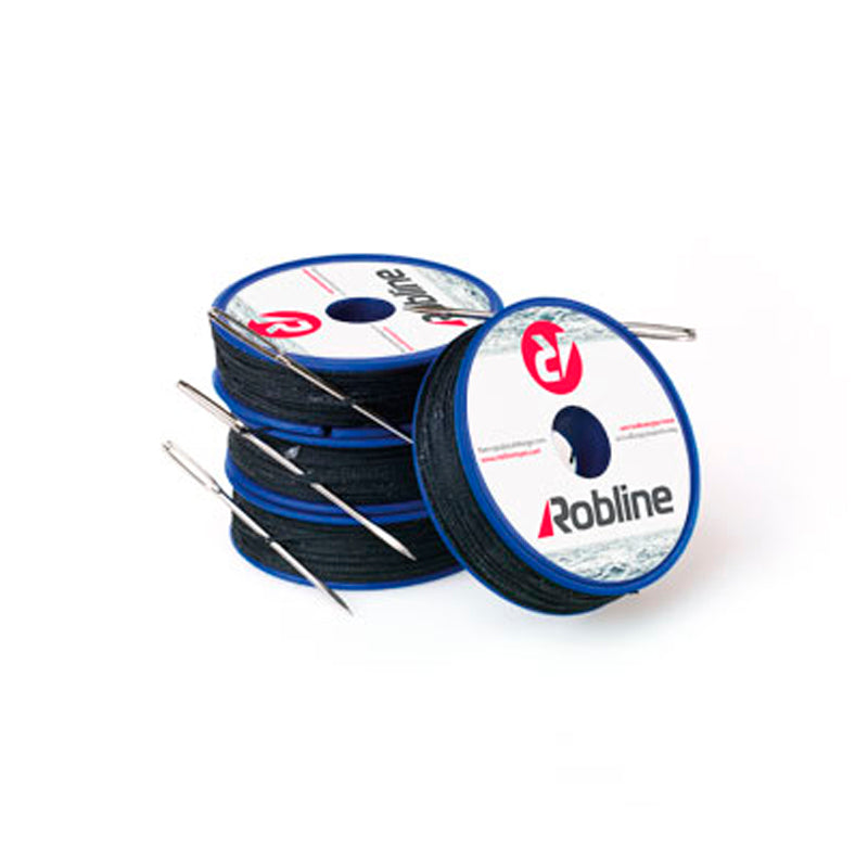 Robline taklegarn vokset brun m/nål Ø0,8 mm 90 m (9687)