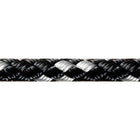 Robline 8-plaited Dinghy line sort/sølv Ø6 mm