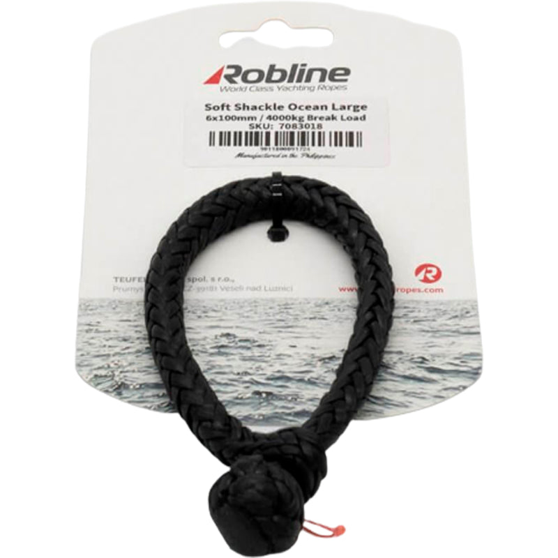 Soft sjækel Ocean sort str.:M Ø:4 mm L:90 mm Brud 2000 kg 3120