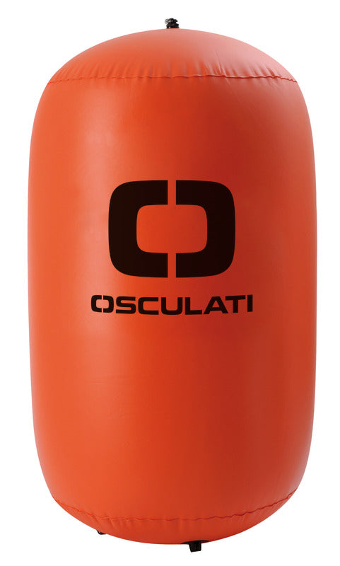Oppustelig regattabøje i PVC, orange, Ø 80 × H 120 cm