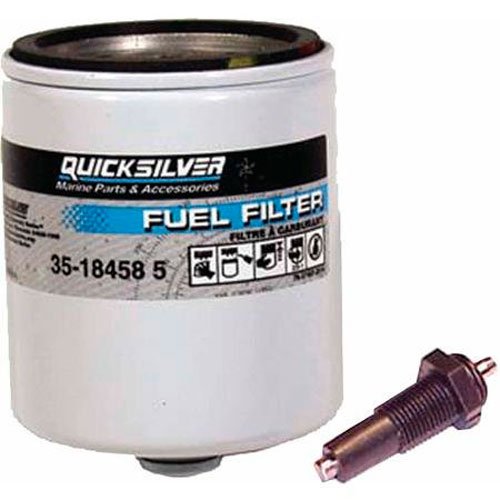 Quicksilver 35-18458Q3 vandudskillende brændstoffiltersæt med sort vandsensor