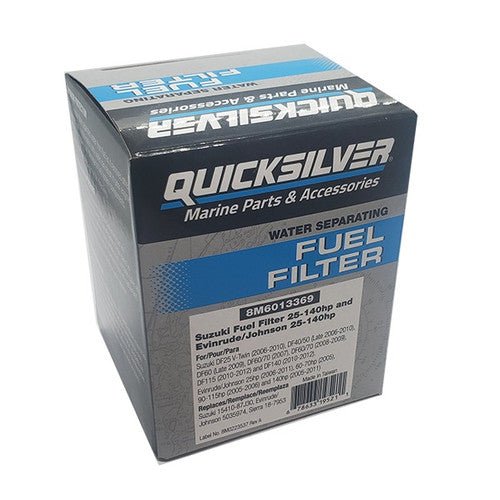 Quicksilver 8M6013369 vandudskillende brændstoffilter til Suzuki, Evinrude og Johnson