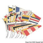 Gran Pavese internationalt signalflagssæt i polyester, 40 dele – 30 × 45 cm, separate flag