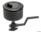 Eclipse LIFT & TURN planforsænket kompressionslås Ø75 mm, sort rustfrit stål, med lås