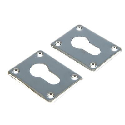 1 stk Nøglehulsbeslag i stål – 6 x 3 cm – flad montageplade