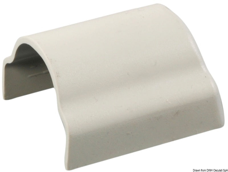 Hvid ABS-endekappe til 38/40 mm fenderprofil