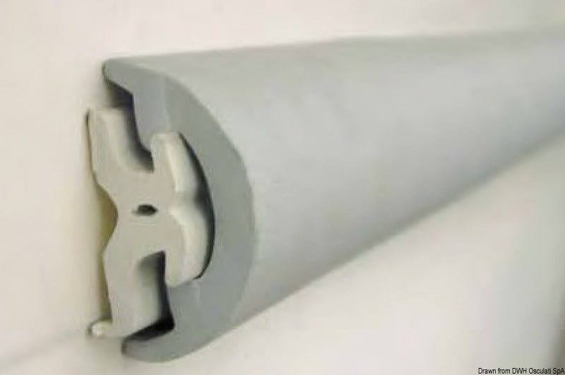 Tessilmare Radial 65 PVC-fenderprofilindsats sort, 24 m