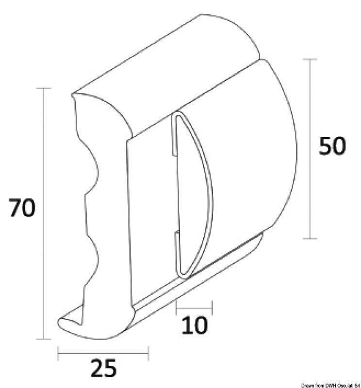 Tessilmare SPHAERA 50 standardbase i hvid PVC, 24 m