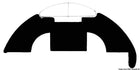 Hvid PVC-baseprofil til rustfri fenderliste, 40 mm