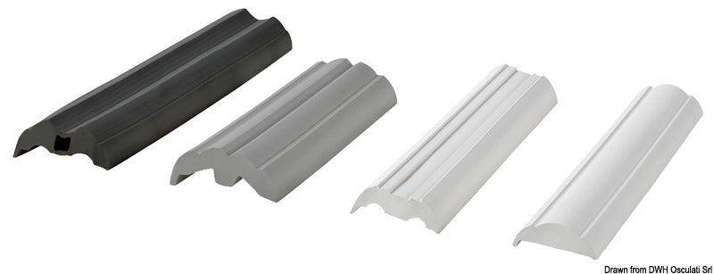 Douglas Marine grå PVC-underlagsprofil til 28 mm flared fenderprofil, 24 m