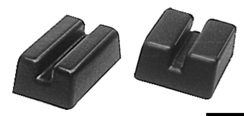 Endestykke til fenderprofil i sort PVC 55 × 21 mm