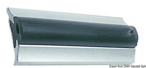 Anodiseret aluminiumprofil til fenderliste 63 × 15+6 mm, 3/6 m