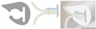 L-formet PVC-fenderprofil, sort, 36 × 38 mm