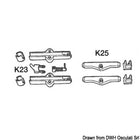 Ultraflex K23 tilslutningssæt til C14/MACH14-kabler og B47/B49 kontrolbokse