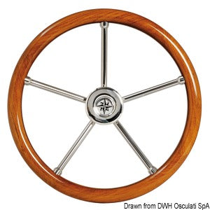 Rat med teak yderring 350 mm
