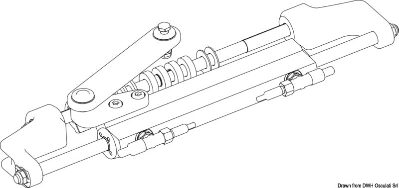 Ultraflex hydraulisk styrecylinder UC95-OBF/1 til påhængsmotor