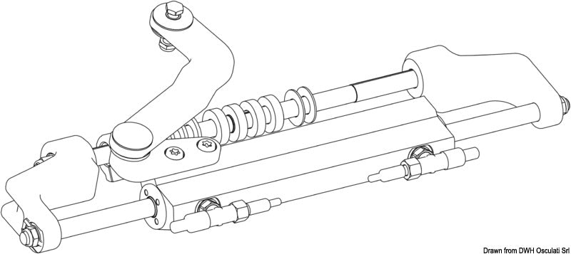 Ultraflex hydraulisk styrecylinder UC95-OBF/3 til påhængsmotor