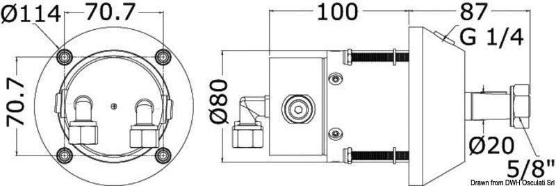 Multiflex hydraulisk styresystem-kit til indenbordsmotor op til 115 hk