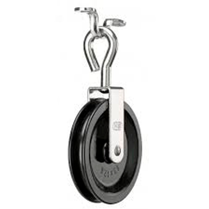 Hs Styrekabel Blok Med Krog skive 65x12mm