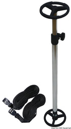Teleskopisk presenningsstøtte med remsæt, 71–122 cm
