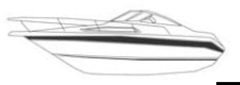 Oceansouth bådpresenning til kabine-runabout med indenbordsmotor, 7,20–7,80 m