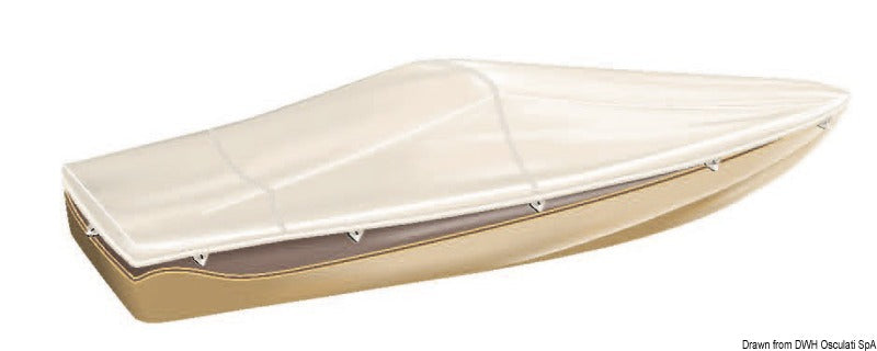 Tessilmare motorbådsovertræk 620–650 cm til både med forrude og Day Cruiser