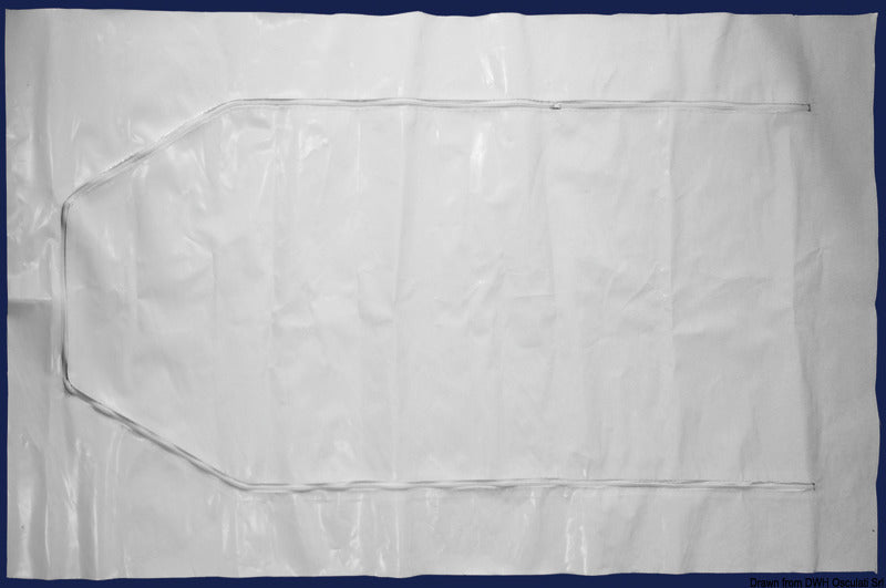 Adgangsdør i polyethylen, 1750 × 750 mm, med lynlås