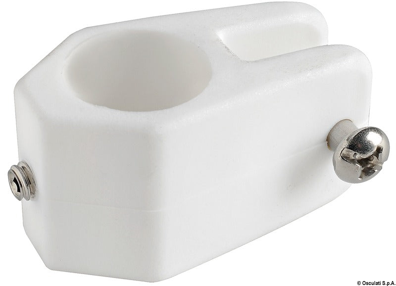 Nylon glideled med spændebånd til Ø22 mm bimini-rør