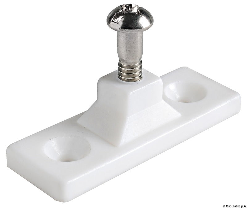 Sideplade i nylon til Ø 22 mm rør, 6 mm tap