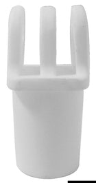 Bimini-reservedel i hvid nylon – rørterminal til 22 mm rør