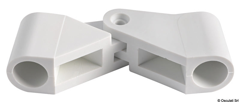Tessilmare 90° led i nylon til biminiramme for Ø20 mm rør