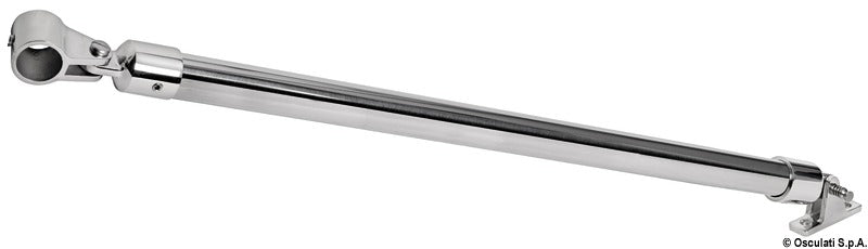 Støttearmssæt i spejlpoleret AISI 316 til sprayhood/bimini, Ø 25 mm, 2 × 100 cm