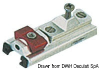 Pfeiffer kalecheslæde med vægbeslag til 25 x 4 mm skinne