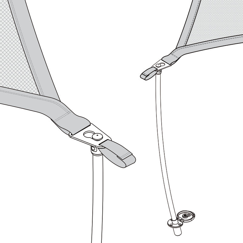 Fleksibel glasfiberstang med kulfiberbelægning til Mickey-biminisystem, 137 cm