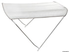 Sammenklappelig 2-bøjlet bimini-top, hvid, 175/185 cm
