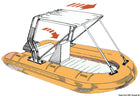 Teleskopisk hvidt frontmonteret solsejl til roll-bar, 130 x 190 cm