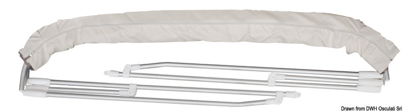 Bimini Depth 4-bøjlet bimini-top 190/200 cm, marineblå
