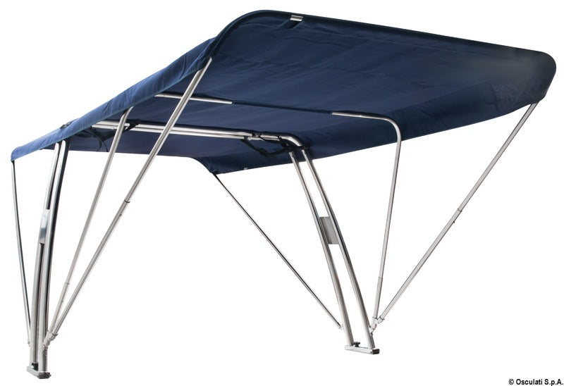 Rollbar med foldbar bimini, 155 × 330 cm